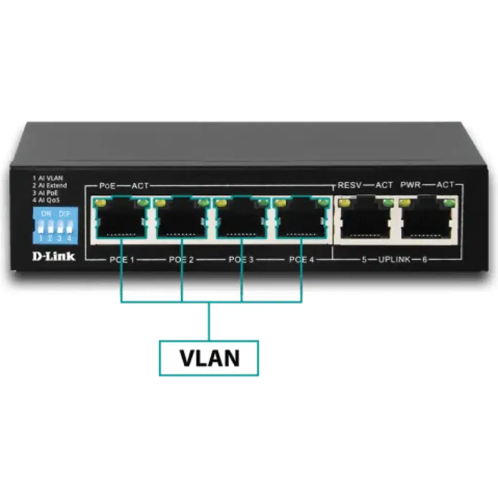 D-Link 8-Port Gigabit Smart Managed PoE Switch