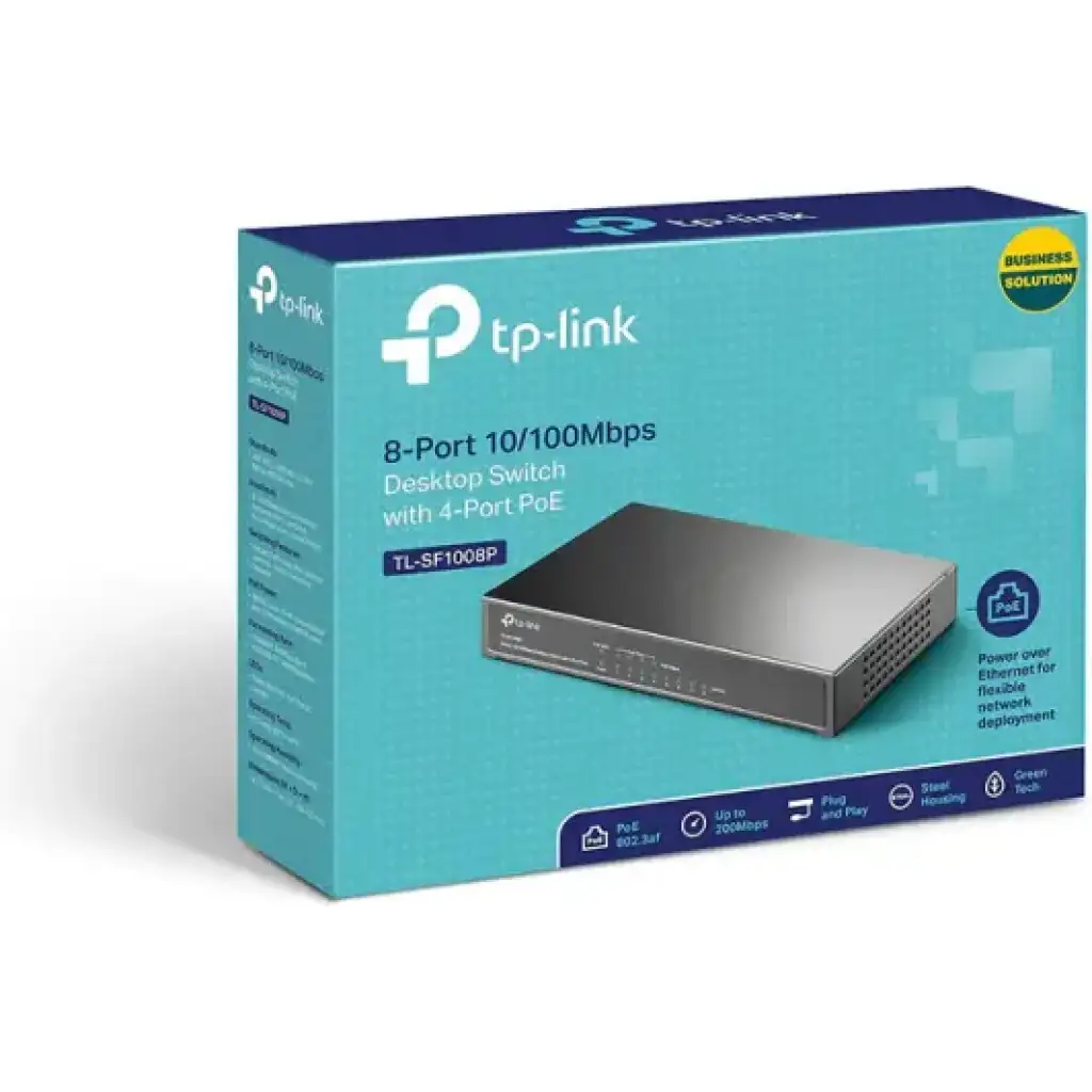 TP-Link TL-SF1009P – 9-Port Fast Ethernet Switch