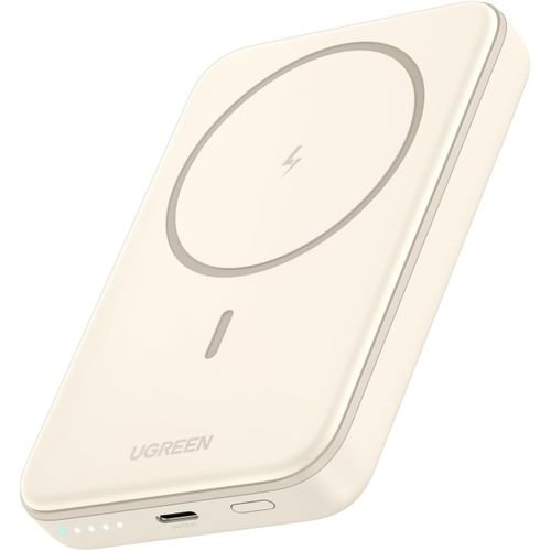 UGREEN 10000mAh Magnetic Wireless Power Bank Beige-PB561-UG- 25208