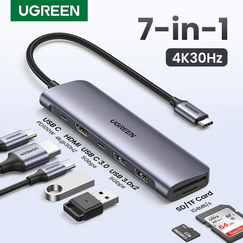 UGREEN 7-in-1 USB-C Connectivity Hub CM195
