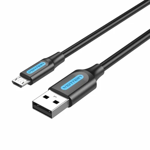 Vention USB 2.0 A Male to Micro-B Male 3A Cable 2M Black COLBH