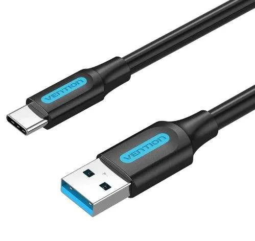Vention USB 3.0 A Male to C Male Cable 1M Black PVC Type COZBF