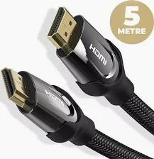 Vention Nylon HDMI Cable 5M Black Metal Type Vention Nylon HDMI Cable 5M Black Metal Type