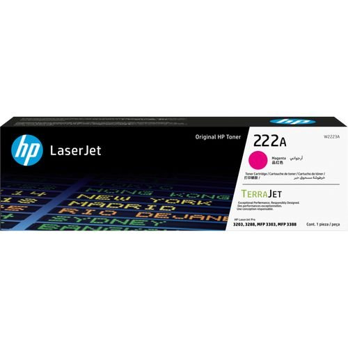 HP 222A Magenta Original LaserJet Toner Cartridge - W2223A