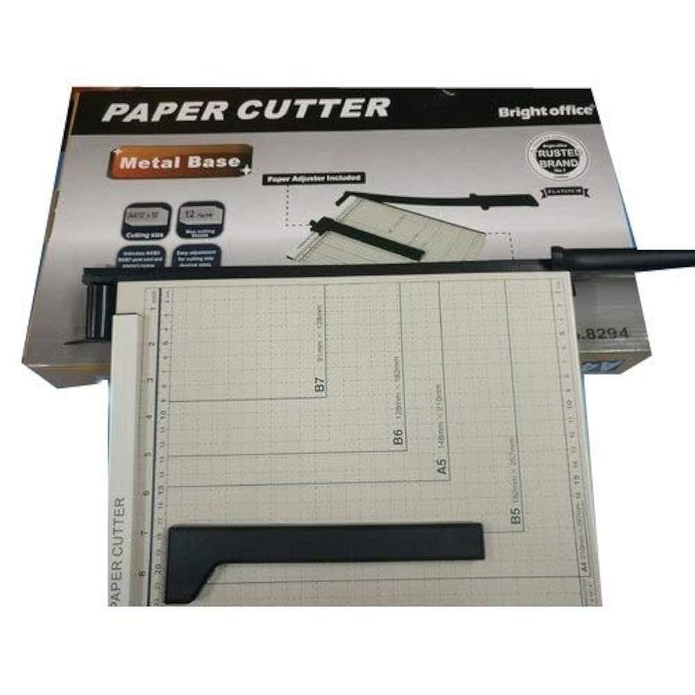 Paper cutter metallic bright office