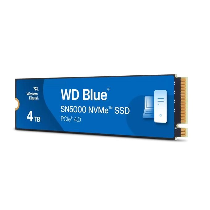 WD Blue 4TB SN5000 NVMe SSD Gen4 PCIe M.2 2280 Up to 5500MB/s