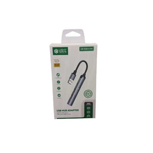 Light Wave 4-in-1 USB-A Hub Adapter