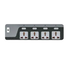 Lightwave 4-Way 3M Surge Protected Extension