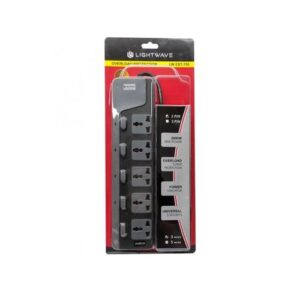 Lightwave 5-Way 3M Surge Protected Extension