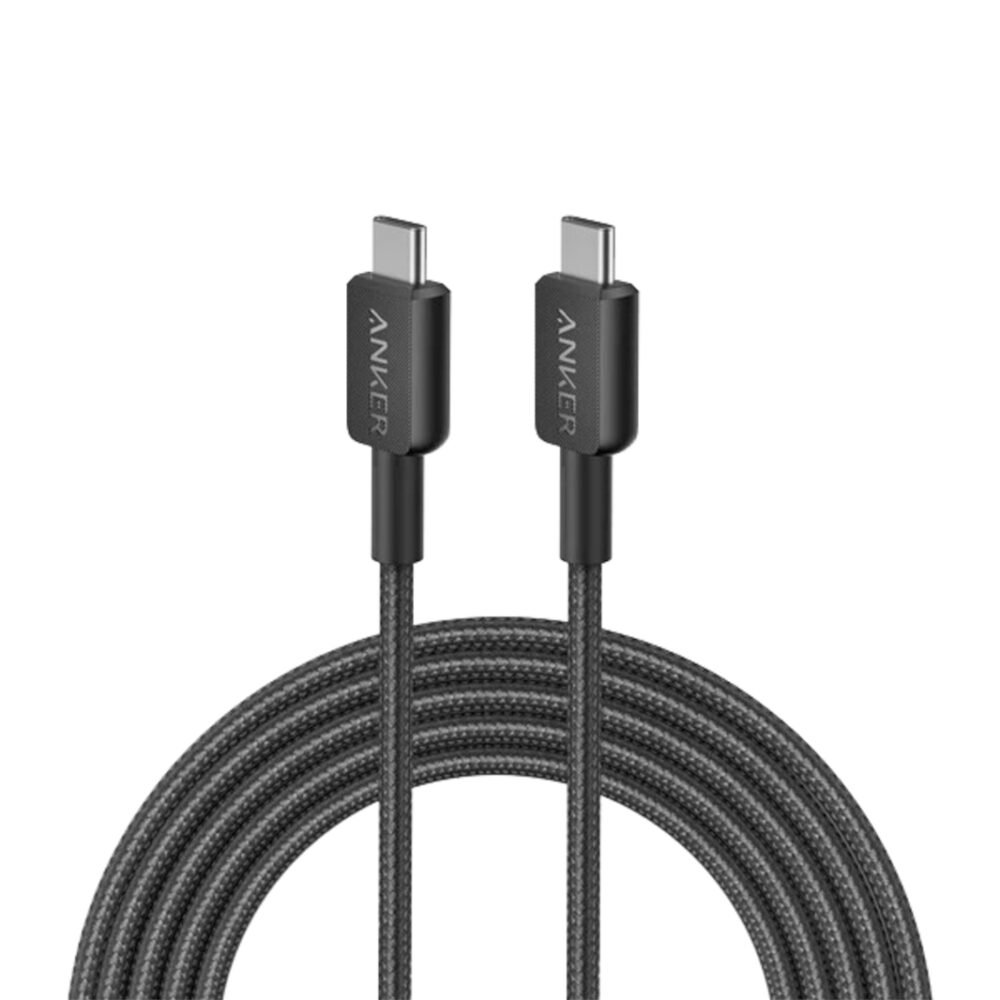 Anker 322 USB-C to USB-C Cable 6ft Braided BlackAnker 322 USB-C to USB-C Cable 6ft Braided Black