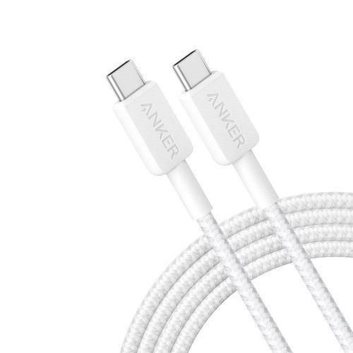 Anker 322 USB-C to USB-C Cable 6ft Braided White