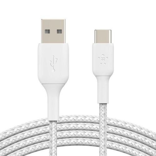 Belkin DuraTek Plus USB-C to USB-A 1m White