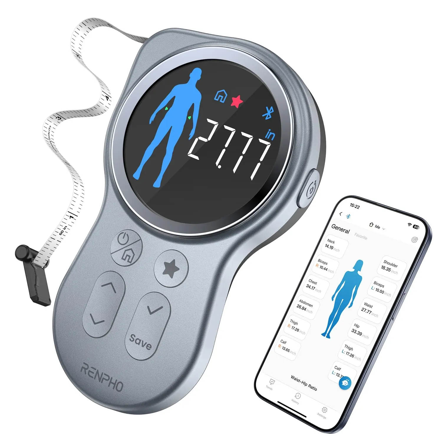 Renpho R-Y002 Smart Body Tape Measure Renpho R-Y002 Smart Body Tape Measure