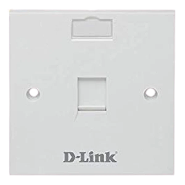 D-Link NFP-0WHI11 Single Faceplate with Shutter & ID Plate - White