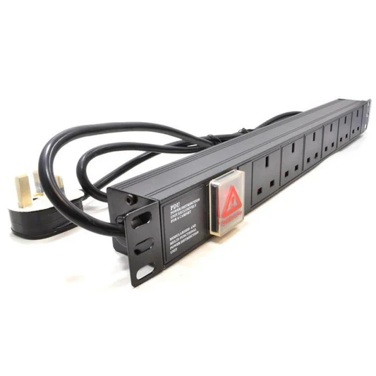 MTN 8-way UK Plug PDU Aluminium