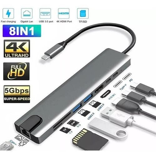 Lightwave LW-SIL-DOCK-8I1 8-in-1 USB-C Docking Station
