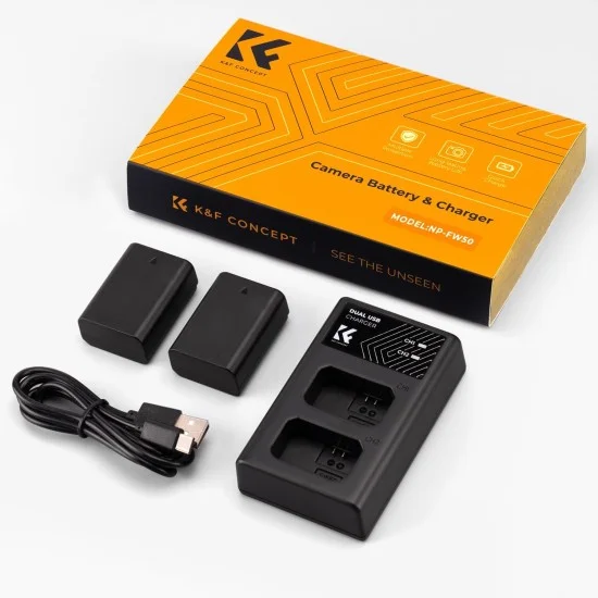 K&F NP-FW50 DUAL CHARGER