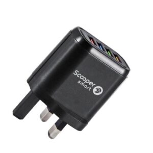 Scooper SFC-04C Wall Charger 4USB 3.0A Fast Charging