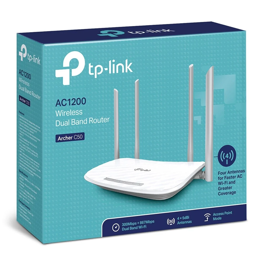 TP LINK AC1200 Archer C50 Router