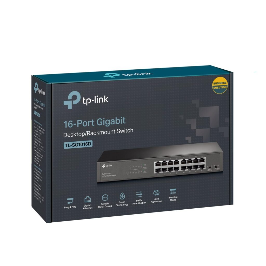 TP LINK TL SG1016D 16-Port Switch