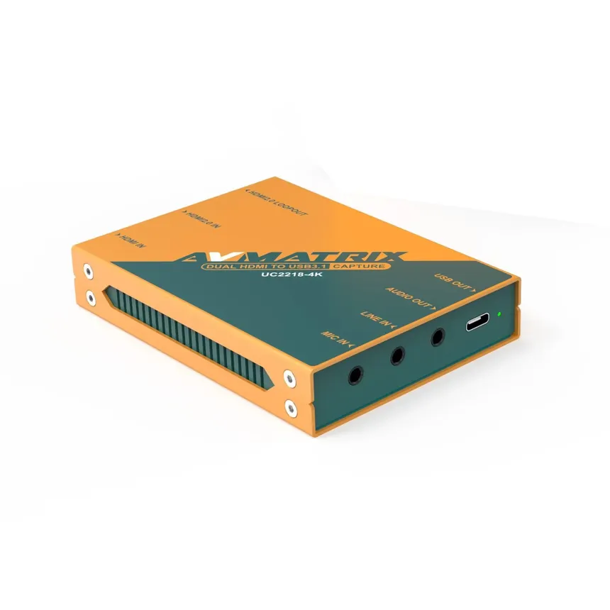 AV MATRIX UC2218 4K Dual HDMI / 4K HDMI to USB 3.0 Video Capture Card