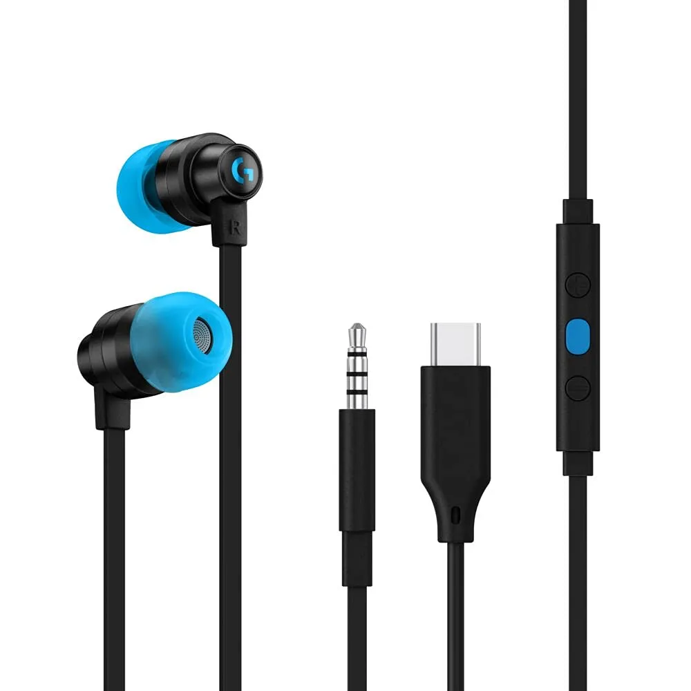 LOGITECH G333 GAMING EARPHONES BLACK