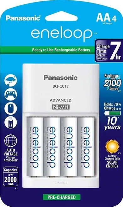 PANASONIC ENELOOP BATTERIES AND CHARGER