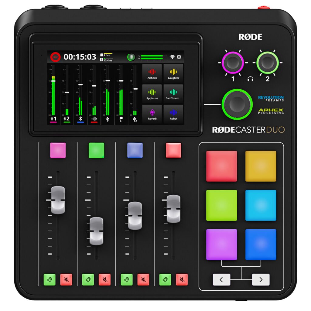RODECaster Duo Podcast Interface