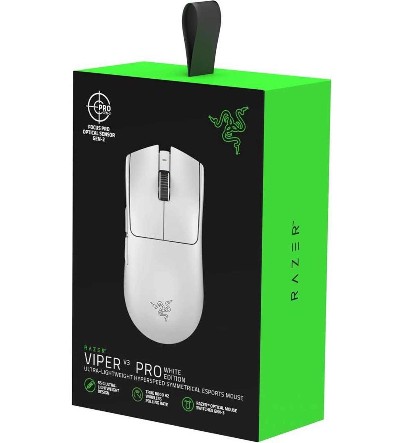 マウス・トラックボール Razer viper v3 pro WhiteEdition Razer Viper V3 Pro Wireless Gaming Mouse - White - Aiconic Computers