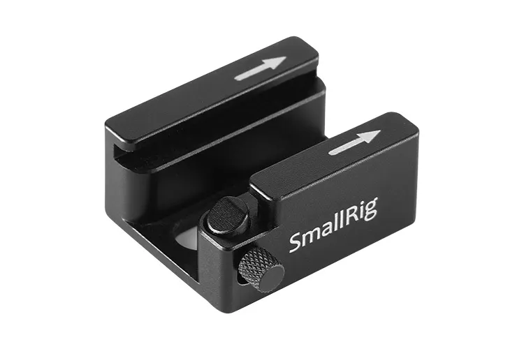 SMALLRIG COLD SHOE MOUNT ADAPTER WITH ANTI-OFF BUTTON 2260