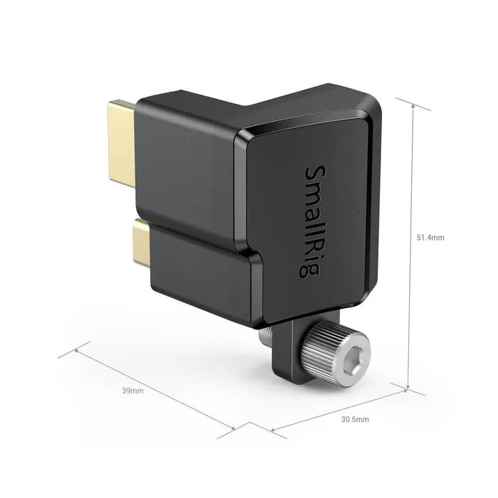 SMALLRIG HDMI & Type‑C Right‑Angle Adapter