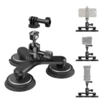 SMALLRIG TRIPLE MAGNETIC SUCTION CUP MOUNTING SUPPORT KIT FOR ACTION CAMERAS 4468
