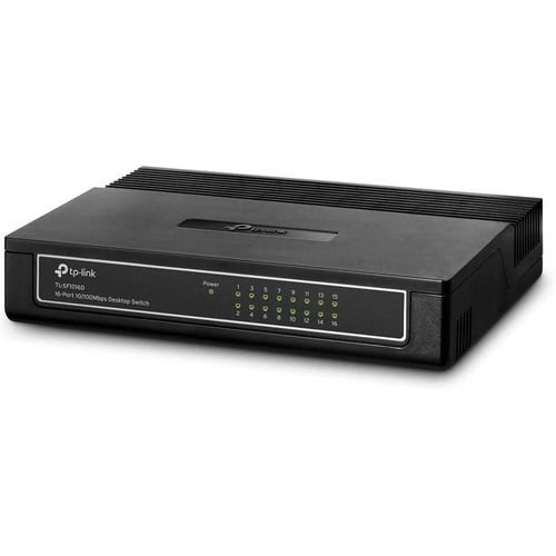 TP-Link TL-SF1016D 16-Port Ethernet Switch 10100 Mbps Plug & Play