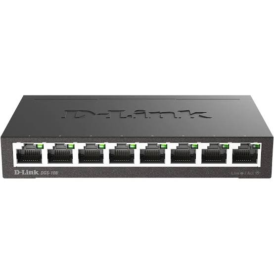D-link DGS-108/B 8-Port Gigabit Unmanaged Desktop Switch