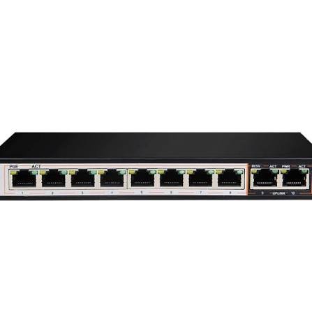 D-Link DES-F1010P-E/B 10-port Long Range PoE Switch