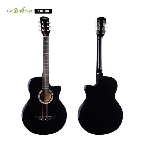 The Olive Tree R38 Acoustic Guitar Black