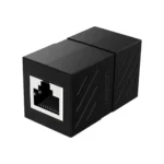 UGREEN RJ45 Network Keystone Jack Inline Coupler Female to Female 1pcs (Black)- UG-20390