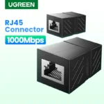 UGREEN RJ45 Network Keystone Jack Inline Coupler Female to Female 1pcs (Black)- UG-20390
