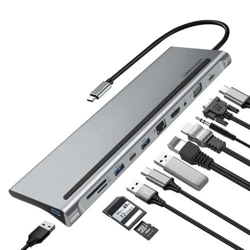 Vention 11 in 1 Multi-function Docking Station- THTHC