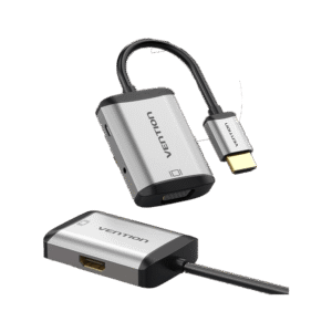 Vention HDMI to HDMI+VGA Converter 0.15M Gray Metal Type- AFVHB