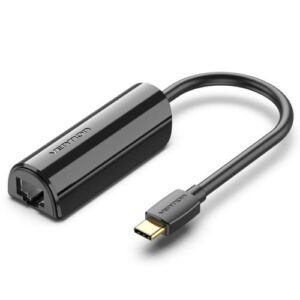 Vention USB-C to Gigabit Ethernet Adapter 0.15M Black- CFBBB
