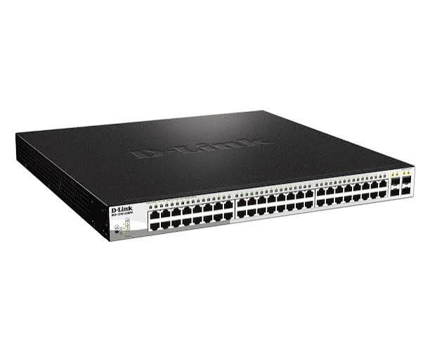 D-Link DGS-1210-52MPP 48-Port 10/100/1000BaseT PoE + 4 Gigabit SFP ports Web Smart Switch