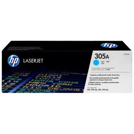 HP 305A Cyan LaserJet Toner Cartridge- CE411A