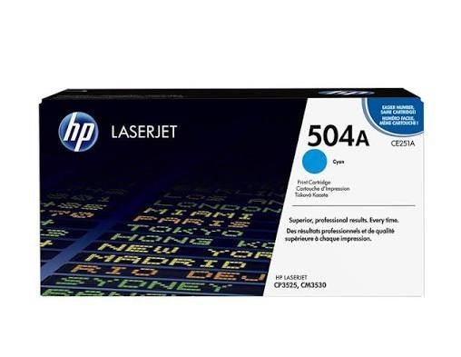 HP 504A Cyan LaserJet Toner Cartridge CE251A