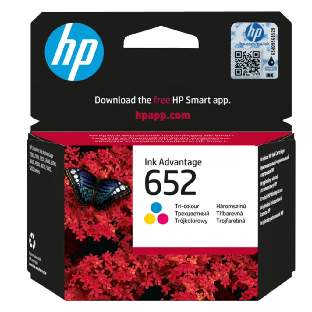 HP 652 Tri-color Ink Cartridge F6V24AE