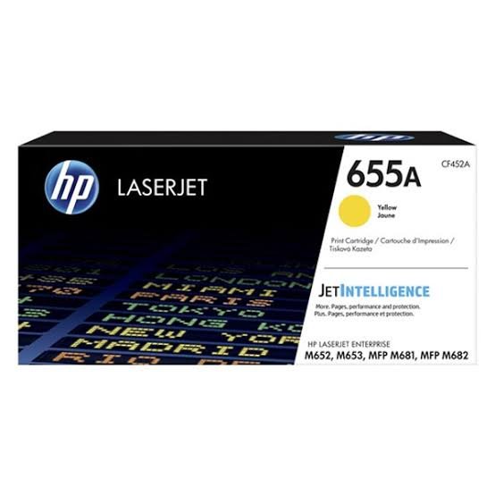 HP 655A Yellow LaserJet Toner Cartridge CF452A