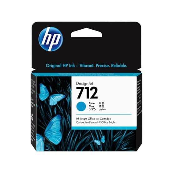 HP 712 29ml Cyan DesignJet Ink Cartridge 3ED67A