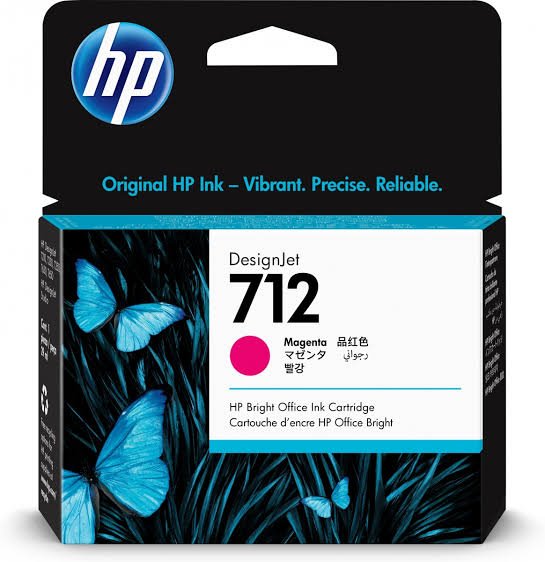 HP 712 29ml Magenta DesignJet Ink Cartridge 3ED68A