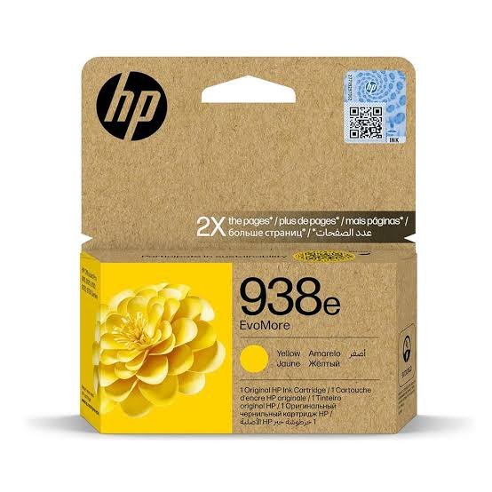 HP 938e EvoMore Yellow Ink Cartridge 4S6Y1PE