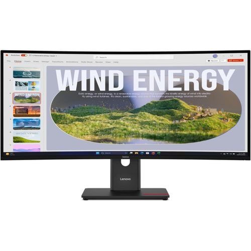Lenovo ThinkVision T34WD-40 34" Ultrawide QHD Curved Monitor -64AEGAT1UK